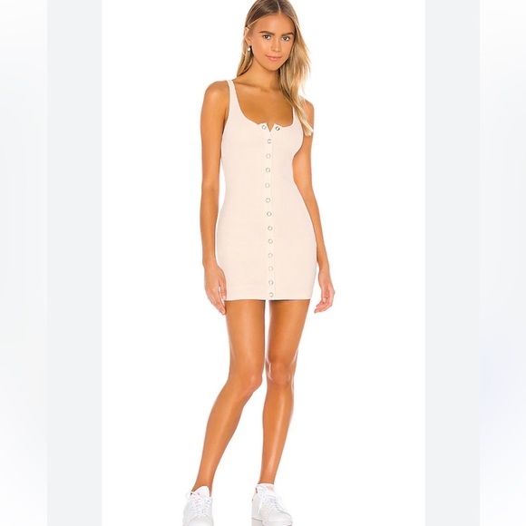 Lovers + Friends Dresses & Skirts - Lovers + Friends Womens Madyson Mini Dress Size Small Nude Sleeveless Beach